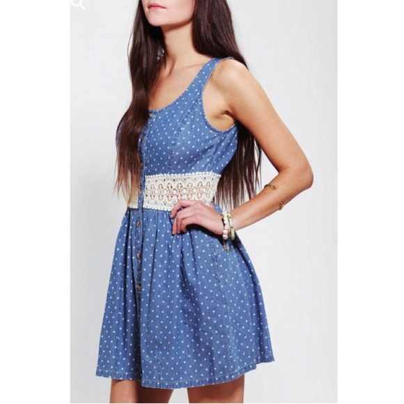 PINS & NEEDLES - CHAMBRAY CROCHET SUNDRESS - Picture 3 of 8